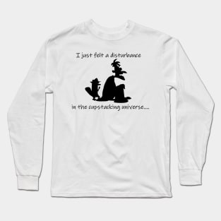 Cupstacking Universe Silhouette Long Sleeve T-Shirt